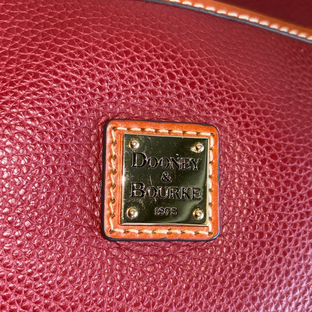 Dooney & Bourke Wine Leather Crossbody Bag perfect condition - Picture 11 of 11